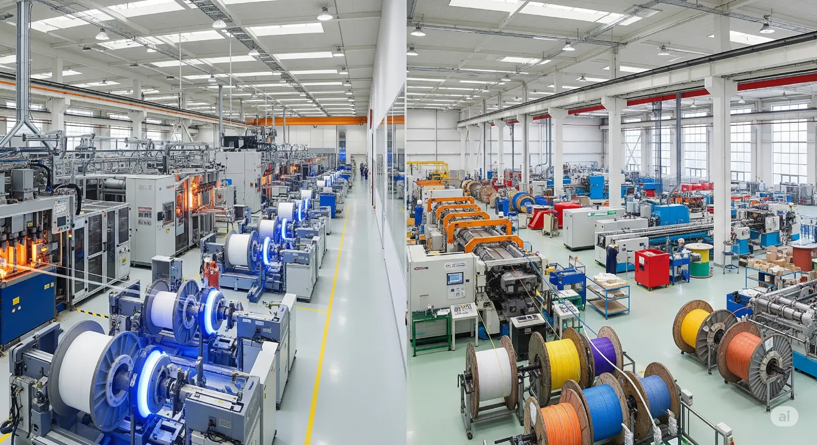Optical fiber manufacturing plant