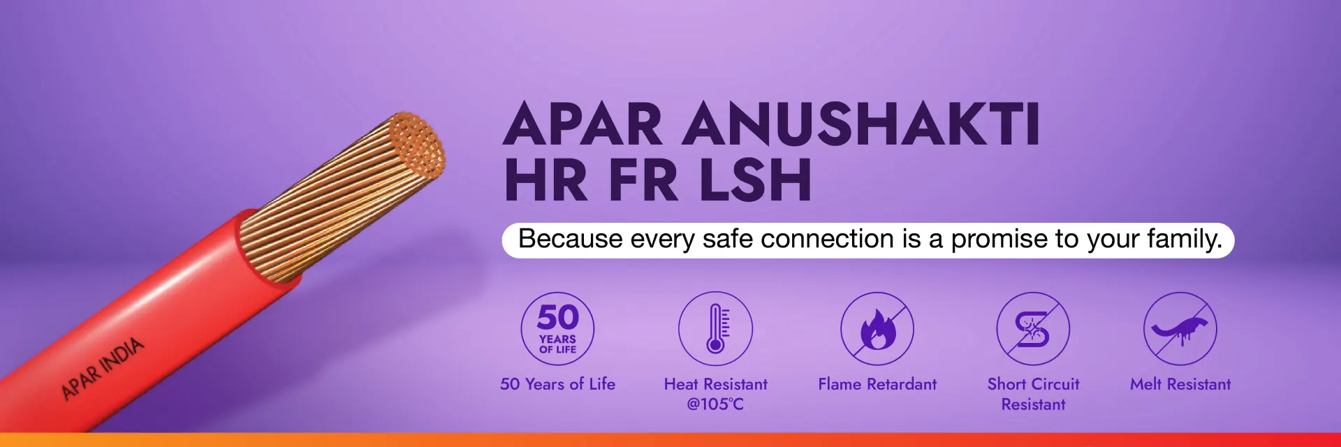 APAR Anushakti HR FR LSH - Safest wire in India