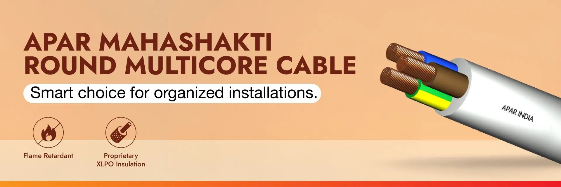APAR MahaShakti - Round Multicore Cables - Best wires for electrical systems in India