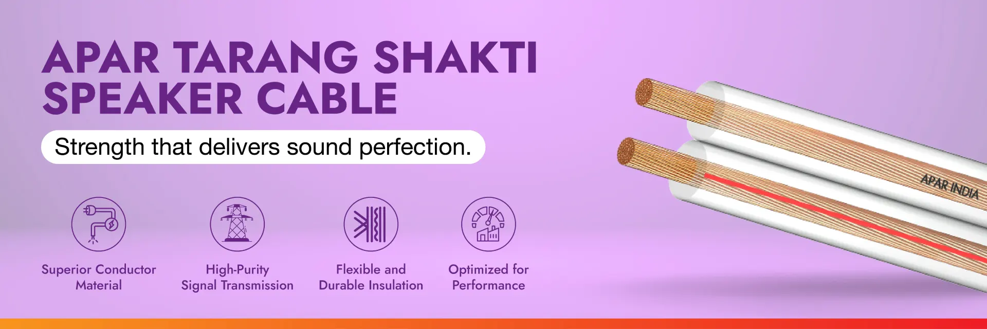 APAR Tarang Shakti Speaker Cable - Best Speaker Cable Manufacturer in India