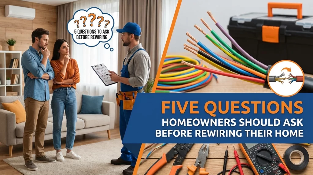 Five questions homeowners should ask before rewiring their home