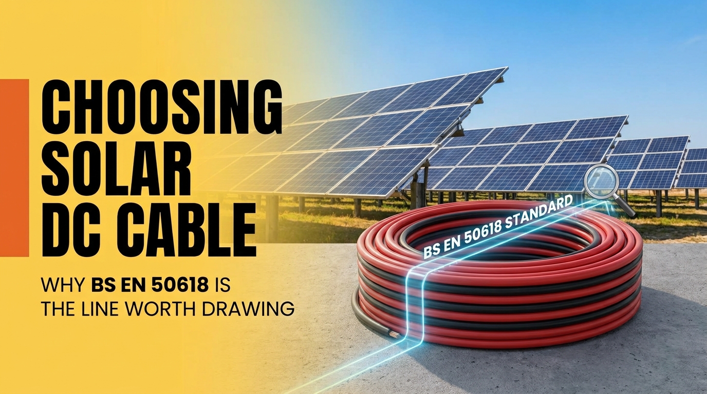 Choosing Solar DC Cable Why BS EN 50618 Is the Line Worth Drawing