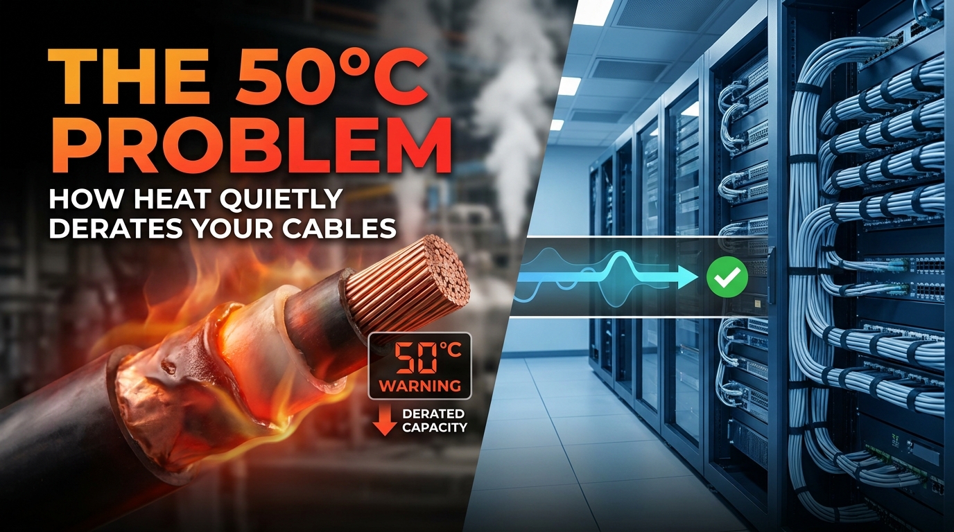 The 50°C Problem How Heat Quietly Derates Your Cables