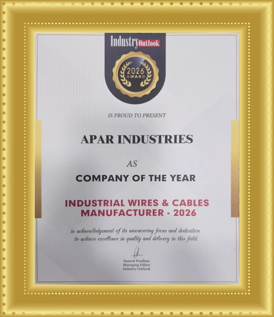 Industry Outlook - APAR named Company of the Year 2026 – Industrial Wires & Cables Manufacturer
